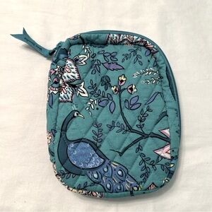 Vera Bradley Peacock Garden Travel Jewelry Folio